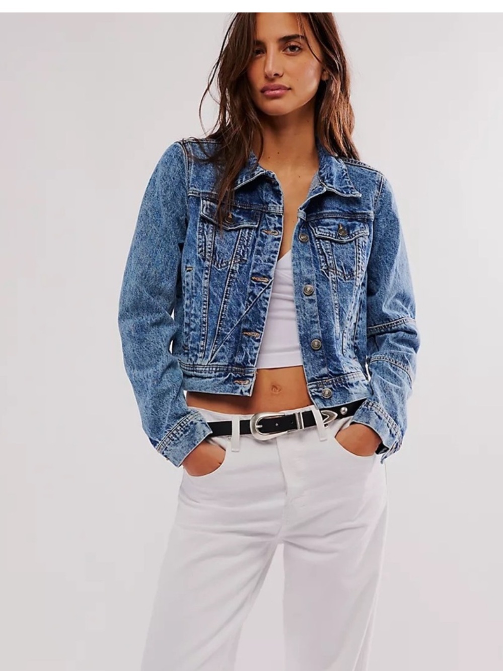 Free People Rumors Denim Jacket
